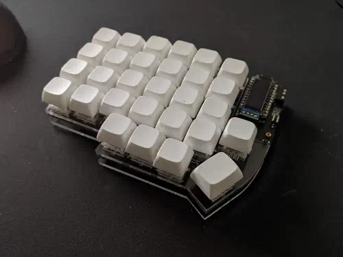 Right half of the keyboard is done