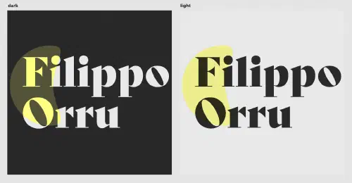 New logo for the website, light and dark mode.